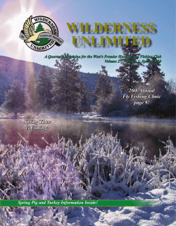 Coming Up - Wilderness Unlimited