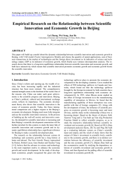 Empirical Research on the Relationship between Scientific