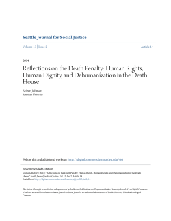 Reflections on the Death Penalty - Seattle University School of Law