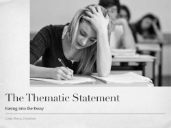 The Thematic Statement