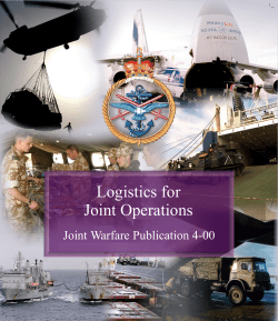 JWP 4-00 Logistics for Joint Operations