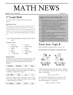 Grade 3 Module 2 Topic B