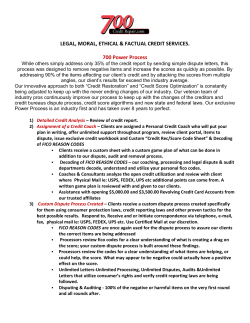 to - 700 Credit Repair