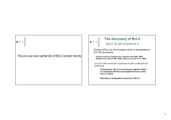 The discovery of Bcl-2