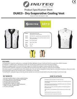 DUKE3 - Dry Evaporative Cooling Vest