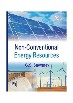 Non-Conventional Energy Resources Non