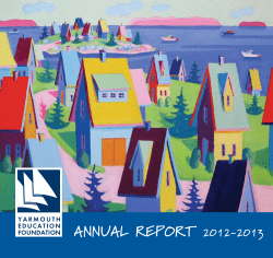 AnnuAl RepoRt 2012-2013 - Yarmouth Education Foundation