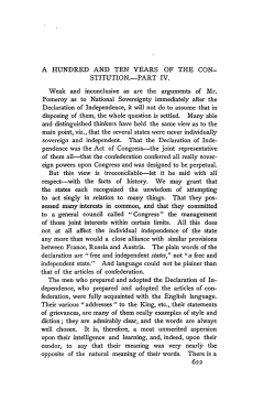 A Hundred and Ten Years of the Constitution
