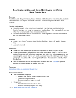 Locating Ancient Anasazi, Mound Builder, and Inuit Ruins Using
