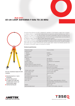 60 cm LOOP ANTENNA 9 kHz TO 30 MHz