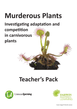 Murderous plants teacher pack