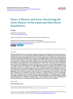 Flaws, Fallacies and Facts - Scientific Research Publishing