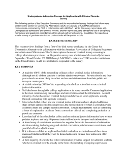 EXECUTIVE SUMMARY This report reviews findings from a first