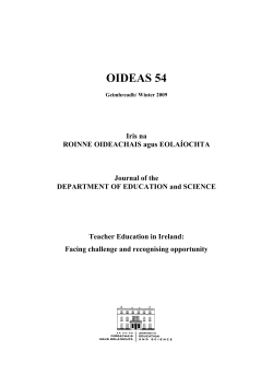 oideas 54 - Department of Education and Skills
