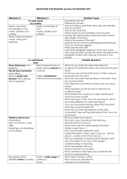 Reading Questions