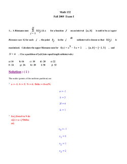 Solution - WUSTL Math