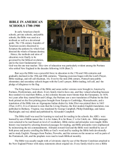 bible in american schools 1700-1900