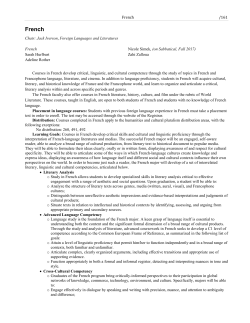 French - Whitman College