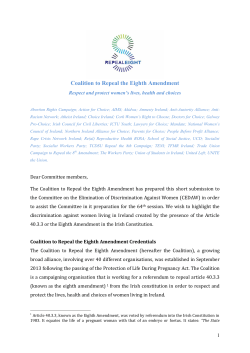 Coalition to Repeal the Eighth Amendment