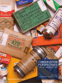 Photograph Conservation&rdquo; issue. Spring 2012 (PDF