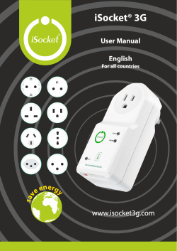 iSocket 3G (EN) User Manual
