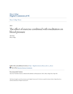 The effect of exercise combined with meditation on blood pressure