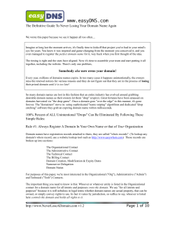 Never Lose A Domain Name Again - 400 Bad Request