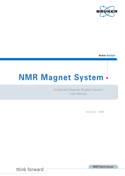 Bruker Cryogenic Refill Manual - Weizmann Institute of Science