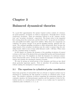 Chapter 3 Balanced dynamical theories