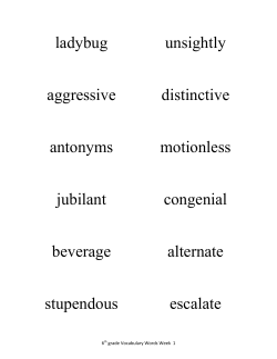 ladybug aggressive antonyms jubilant beverage stupendous