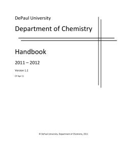 Department of Chemistry