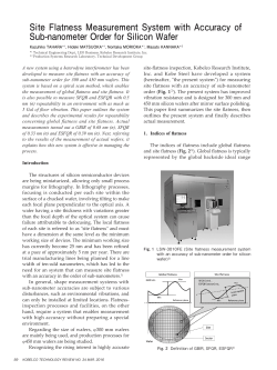 Site Flatness Measurement System with Accuracy of Sub