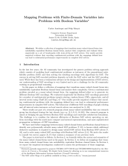 Mapping Problems with Finite-Domain Variables into Problems with