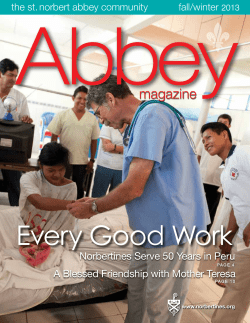 Fall/Winter 2013 issue of Abbey Magazine