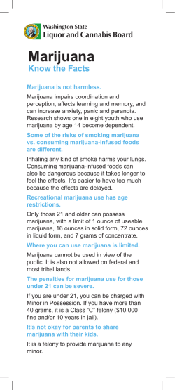Marijuana - LearnAboutMarijuanaWA.org