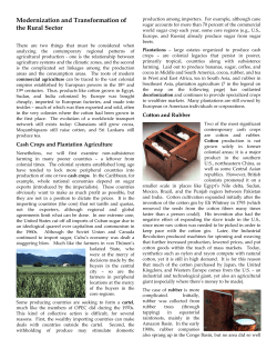 Commercial Agriculture