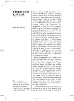 Thomas Paine 1739-1809