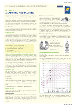 Fact sheet 3: Measuring and plotting