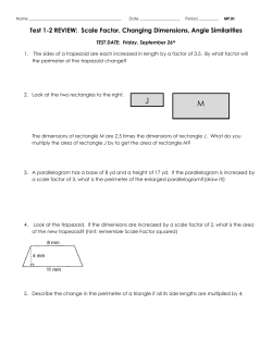 9_25 Test 1-2 REVIEW Scale Factor, Changing Dimensions, Angle
