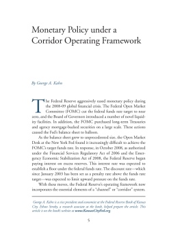 Monetary Policy under a Corridor Operating Framework