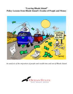 Leaving Rhode Island - RI Center for Freedom and Prosperity