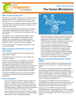 The Human Microbiome - University of Washington