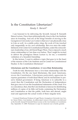 Is the Constitution Libertarian?