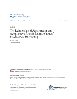 The Relationship of Acculturation and Acculturative Stress in Latina