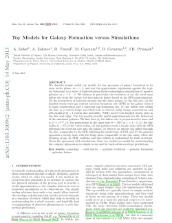 Toy Models for Galaxy Formation versus Simulations