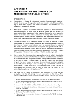 appendix a the history of the offence of misconduct in public office