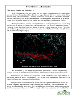 Desertification: An Introduction