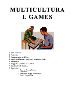 Multicultural Games