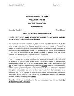 Page 1 of 15 - University of Calgary
