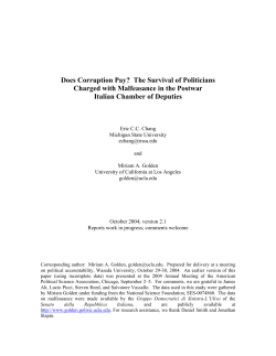 Does Corruption Pay? The Survival of